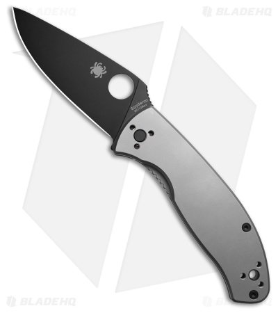 Spyderco Tenacious R.I.L. Frame Lock Knife Titanium (3.4" Black) SC122TIBKP