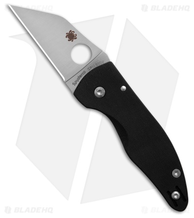 Spyderco Microjimbo Compression Lock Knife Black G-10 (2.5" Satin) C264GP