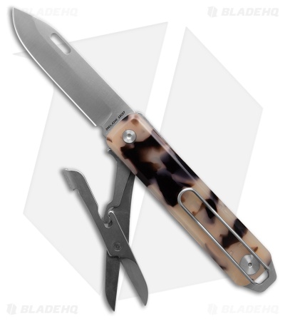 The James Brand The Ellis Slip Joint Knife w/Scissors Desert Tortoise (2.75"Sat)