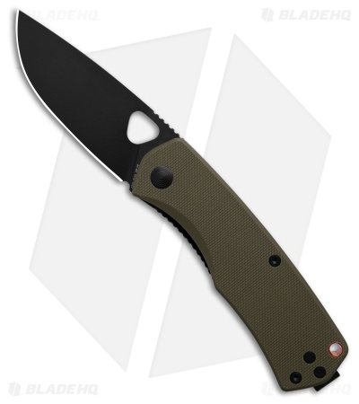 The James Brand The Folsom Liner Lock Knife OD Green G-10 (2.75" Black)