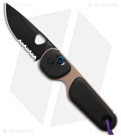 The James Brand The Redstone Slide Lock Knife Coyote/Black (2.5" Black Serr)
