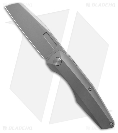 Vero Engineering Axon Liner Lock Knife Stonewash Titanium (3.5" Stonewash)