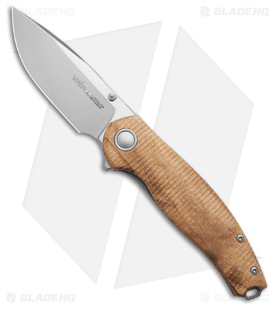 Viper Knives Vale MagnaCut Liner Lock Knife Flamed Poplar Wood (2.67" Satin)