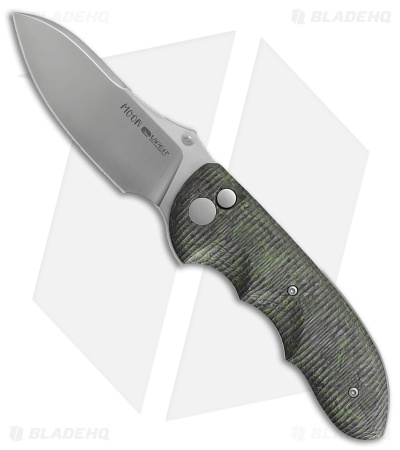 Viper Knives Moon TE MagnaCut Button Lock Knife Black/Green CF (3" Satin)