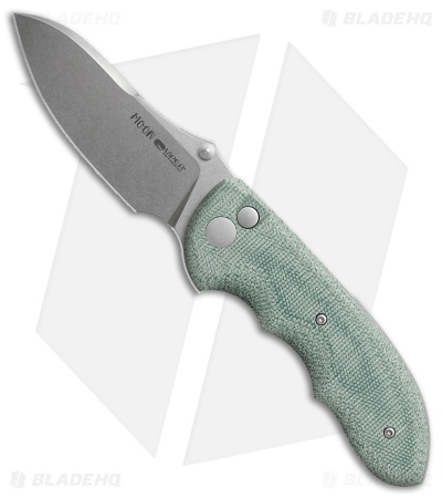 Viper Knives Moon TE MagnaCut Drop Point Button Lock Knife Green Micarta (3" SW)