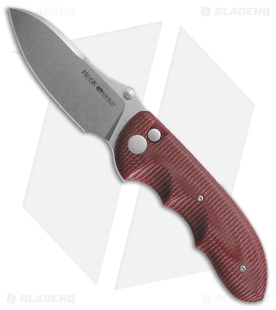 Viper Knives Moon TE MagnaCut Drop Point Button Lock Knife Red G-10 (3" SW)
