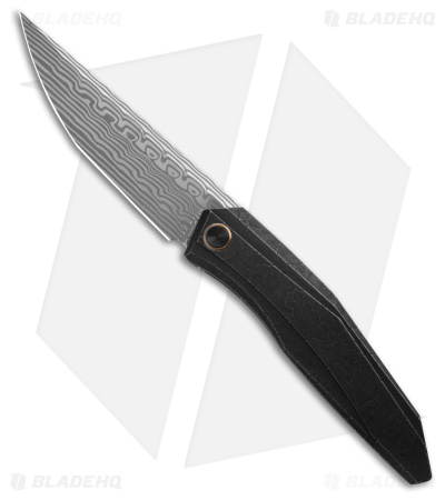 WE Knife Co. Cybernetic Knife Black SW Etched Titanium (3.91