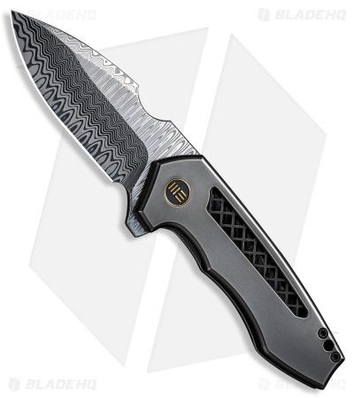 WE Knife Co. Michael Burch Harpen Frame Lock Knife Gray Ti (3