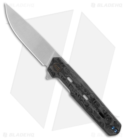 WE Knife Co. Navo Knife Black Gray Rose Carbon Fiber (Satin)