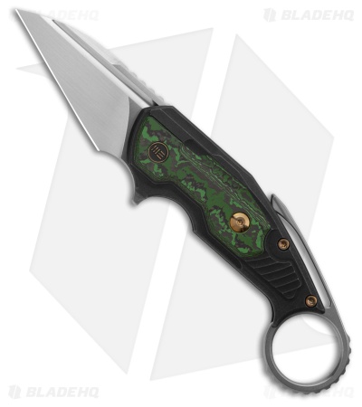 WE Knife Co. Yardbird  Button Lock Knife Ti + Jungle Wear FC (2.4" Hand Satin)