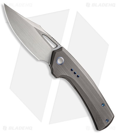 WE Knife Co. Nefaris Frame Lock Knife Hand Rubbed Titanium (3.5" Hand Satin)