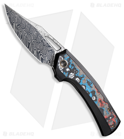 WE Knife Co. Nefaris Frame Lock Knife Black Ti/Nebula Fat CF (3.5