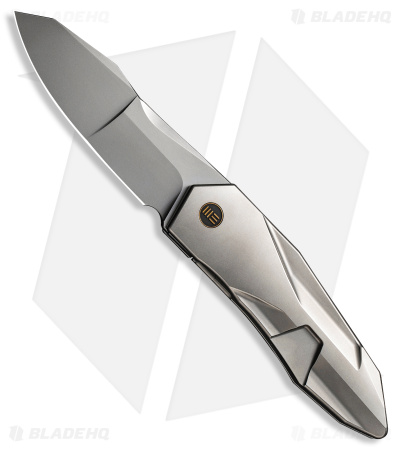 WE Knife Co. Cecchini Solid Frame Lock Knife Gray Titanium (3.9