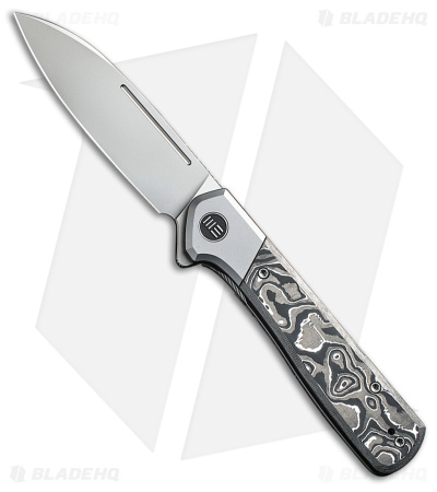 WE Knife Co. Soothsayer Frame Lock Knife Al CF/Gray Ti (3.5" BB) WE20050-3