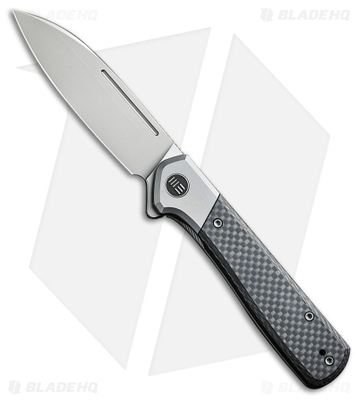 WE Knife Co. Soothsayer Frame Lock Knife Twill CF/Gray Ti  (3.5" BB) WE20050-1