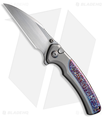 WE Knife Co. Ziffius Limited Edition Knife Gray + Flamed Ti (3.7" Hand Satin)