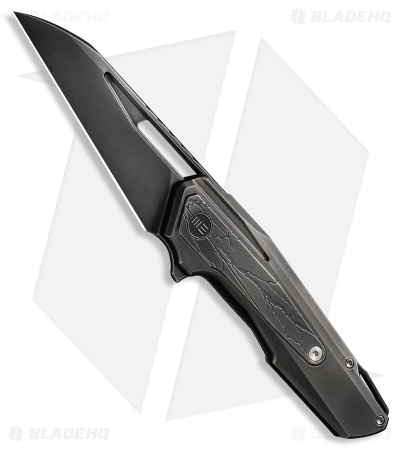 WE Knife Co. Falcaria Frame Lock Knife Polished Gray Ti (3.64" Polished Gray)