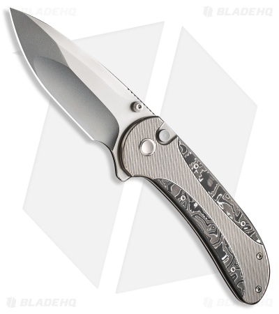 WE Knife Co. Zizzit Button Lock Knife Aluminum Foil Carbon Fiber/Ti (3.8" BB)