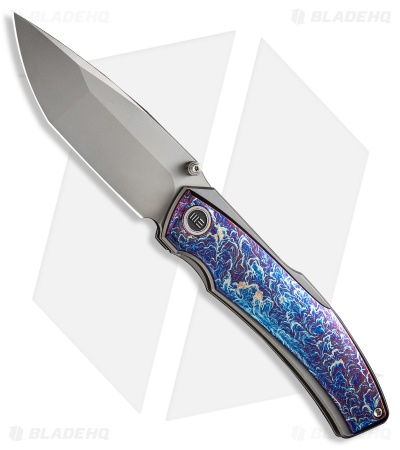 WE Knife Co. Swordfin Liner Lock Knife Flamed Titanium (3.3" Bead Blast)