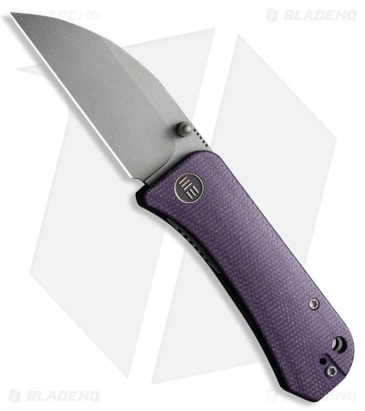 WE Knife Co. Banter Wharncliffe Liner Lock Knife Purple Micarta (2.9" SW)
