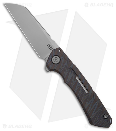 WE Knife Co. SNECX Mini Buster Flipper Knife Tiger Stripe Ti (3.5
