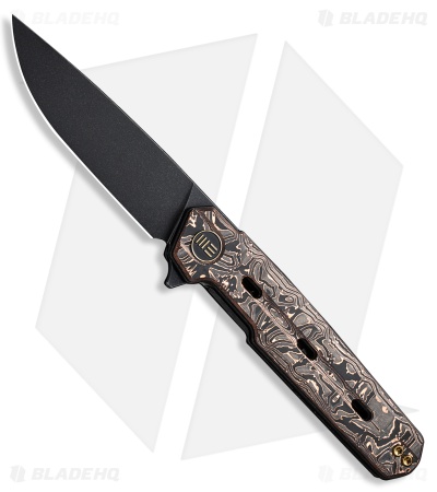 WE Knife Co. Navo Liner Lock Knife Copper Foil Carbon Fiber (3.25" Black SW)