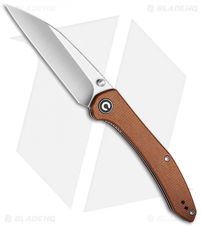 CIVIVI Hadros Liner Lock Knife Brown Micarta (3.35" Satin) C20004-2