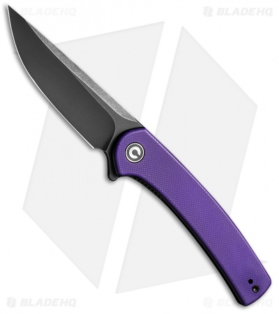 CIVIVI Mini Asticus Liner Lock Knife Purple G-10 (3.25" Black Stonewash)