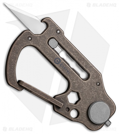 CIVIVI Polymorph Carabiner Multi-Tool Bronze Titanium (2.8")