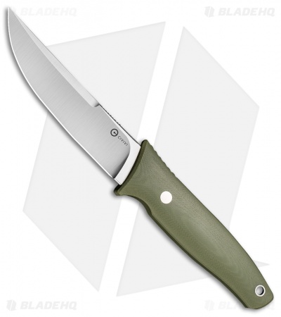 CIVIVI Terzuola Tamashii Fixed Blade Knife Green G-10 (4.07" Satin) *DISC*