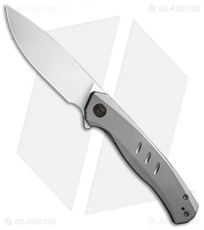 WE Knife Co. Seer Frame Lock Knife Gray Titanium (3.5" Satin)