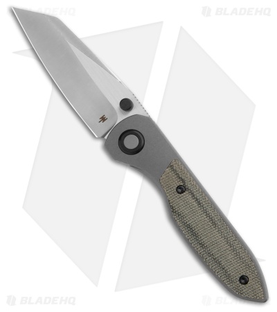 Wehr Knives Production Allie-P Frame Lock Knife Black Micarta Inlay (3" Satin)