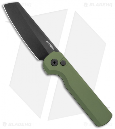 Arcform Slimfoot Automatic Knife Gray Aluminum (3.1" Black)