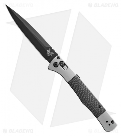 Benchmade Auto Fact AXIS Lock Knife Aluminum/CF (4" Black DLC) 4170BK