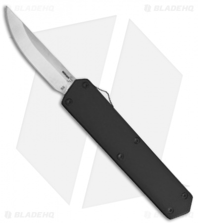 Boker USA Kwaiken OTF Automatic Knife Black Aluminum (3.375" Satin) 06EX551