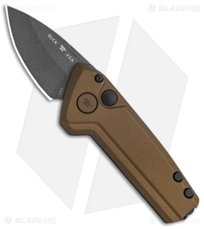 Buck Deploy Mini Automatic Knife Burnt Bronze (1.8" Gray) 0838BRS1