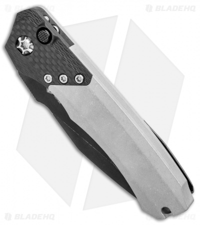 Heretic Knives | Wraith Automatic Knife | Battleworn Al + Carbon Fiber