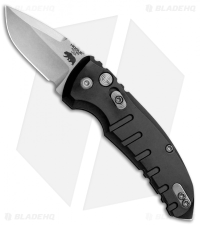 Hogue Knives CA Legal A01 Microswitch Automatic Knife Black (1.8" Stonewash)