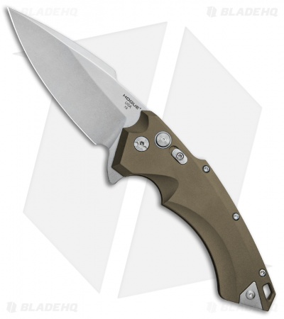 Hogue Knives X5 Spear Point Flipper Knife FDE (4" Stonewash) 34554