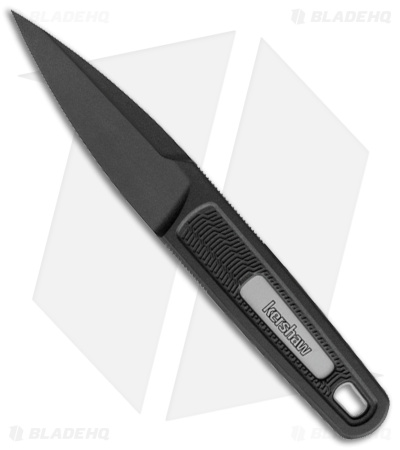 Kershaw Electron Dagger Fixed Blade Knife Black GFN (2.4" Black GFN) 1396