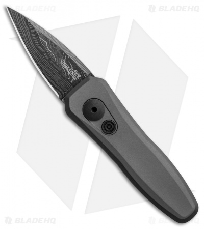 Kershaw Launch 4 CA Legal Automatic Knife Gray (1.9" Damascus) BHQ Exclusive