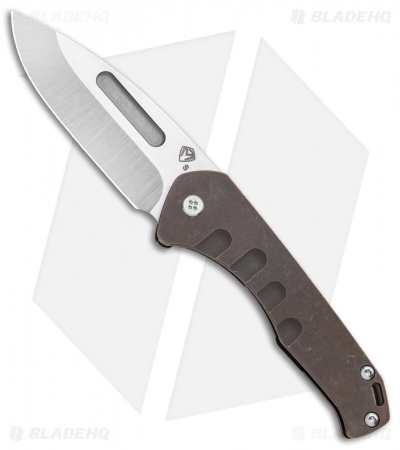 Medford Praetorian Slim Frame Lock Knife Bronze Ano Drop Point (3.3" Stonewash)