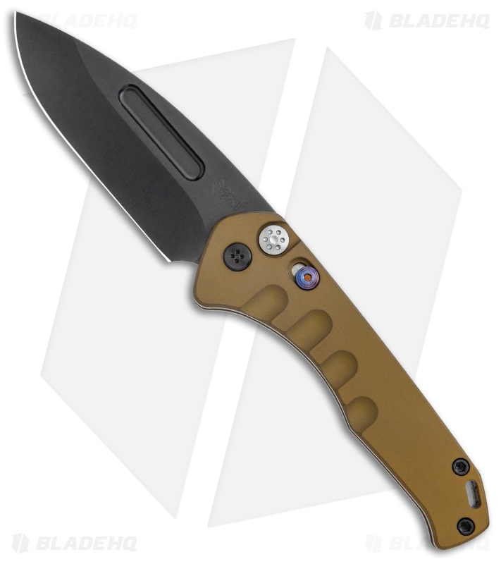 Medford Praetorian Swift Automatic Knife Bronze Aluminum Drop Point (3. ...