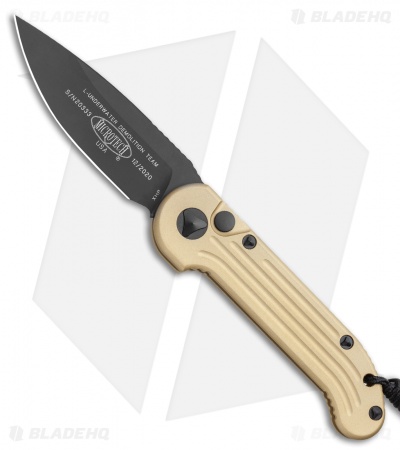 Microtech  LUDT Automatic Knife Champagne Gold (3.4" Black)
