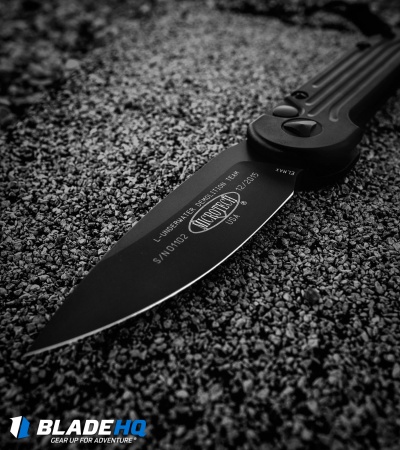 Microtech LUDT Zombie Edition Automatic Knife (3.4" Black) 135-1Z