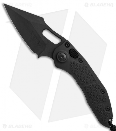 Microtech Signature Series Stitch Automatic Knife Tactical (3.8" DLC) 169-1DLCTS