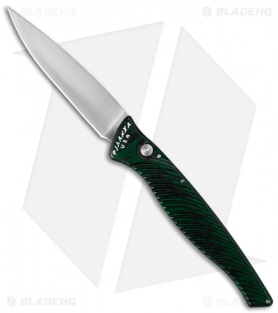Piranha DNA Automatic Knife Green (3.25" Mirror)