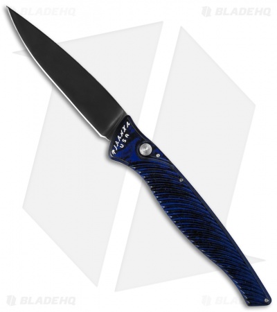 Piranha DNA Automatic Knife Blue Tactical (3.25" Black)