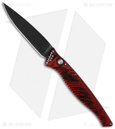 Piranha DNA Automatic Knife Red Tactical (3.25" Black)