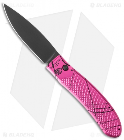 Piranha Toxin Automatic Knife Pink (3.75" Black)